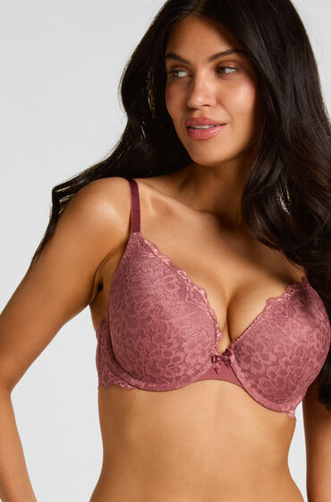 Hunkemöller Voorgevormde push-up beugel bh Marine Paars
