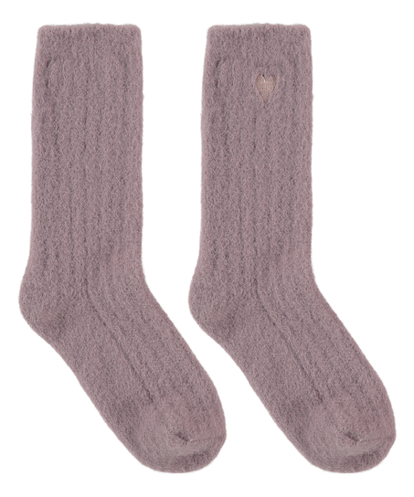 Chaussettes Duveteuses, Pourpre