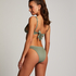 Triangel bikinitop Scallop, Groen