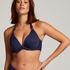 Voorgevormde push-up beugel bikinitop Kai, Blauw