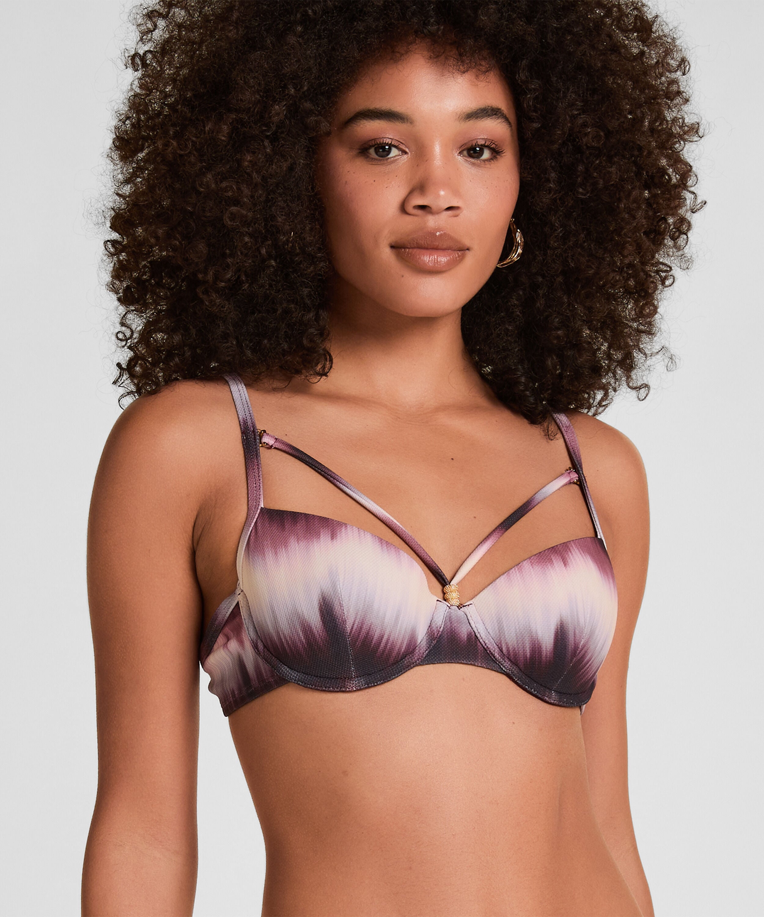 Voorgevormde Beugel Bikinitop Mauritius, Paars