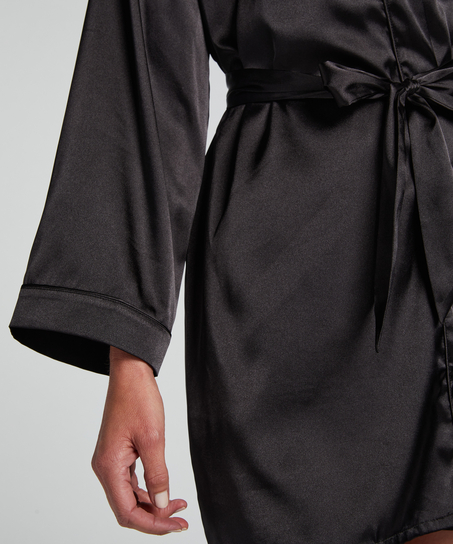 Kimono Satin, Noir