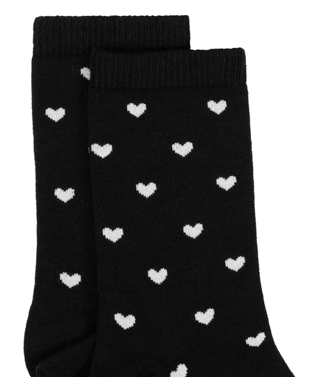 Chaussettes courtes en modal, Noir