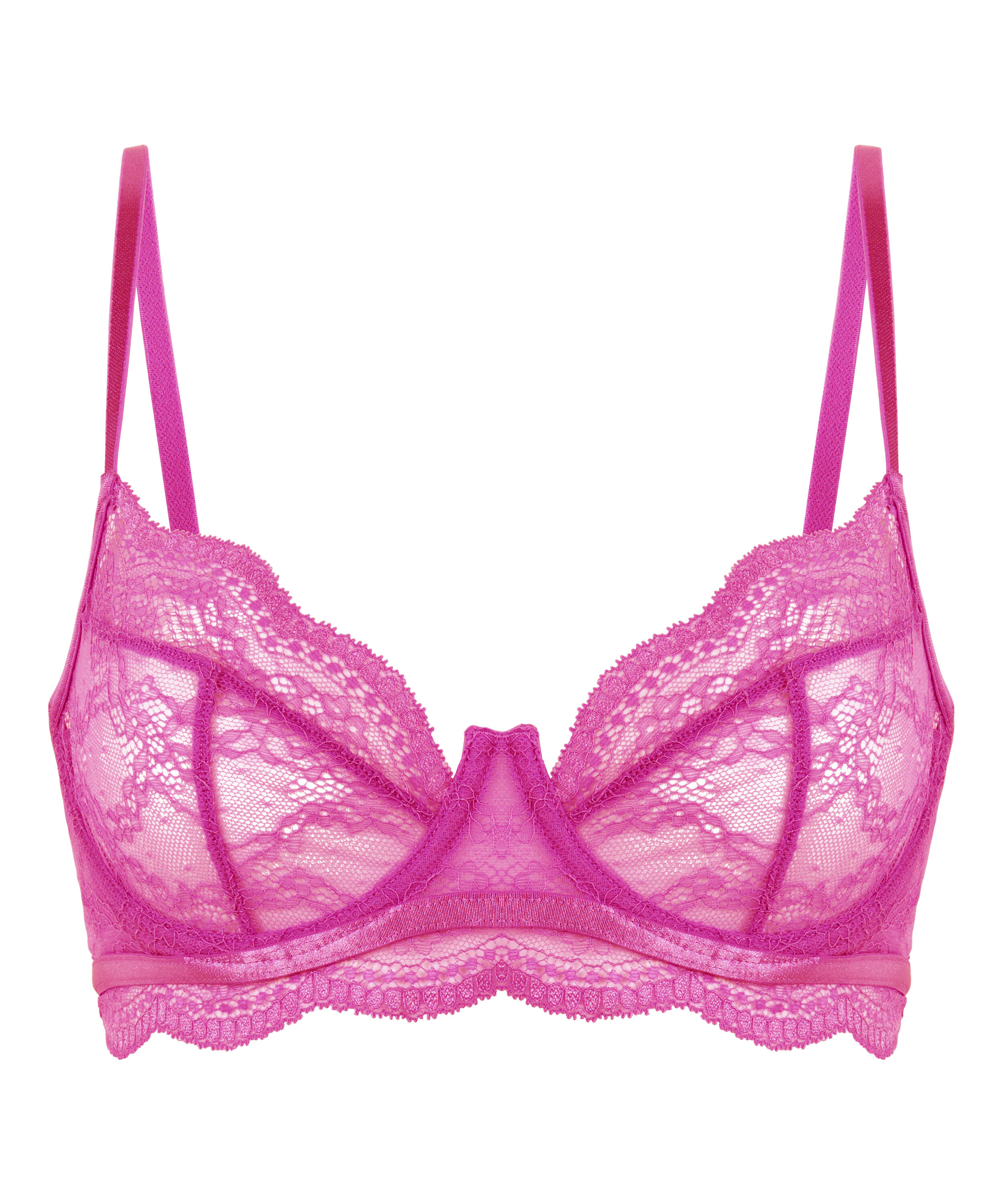 Soutien-gorge non-rembourr&eacute; &agrave; armatures Isabelle, Pourpre