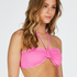 Bandeau bikinitop Scallop, Roze