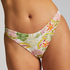 Hoog uitgesneden Bikinibroekje Tropics, Wit