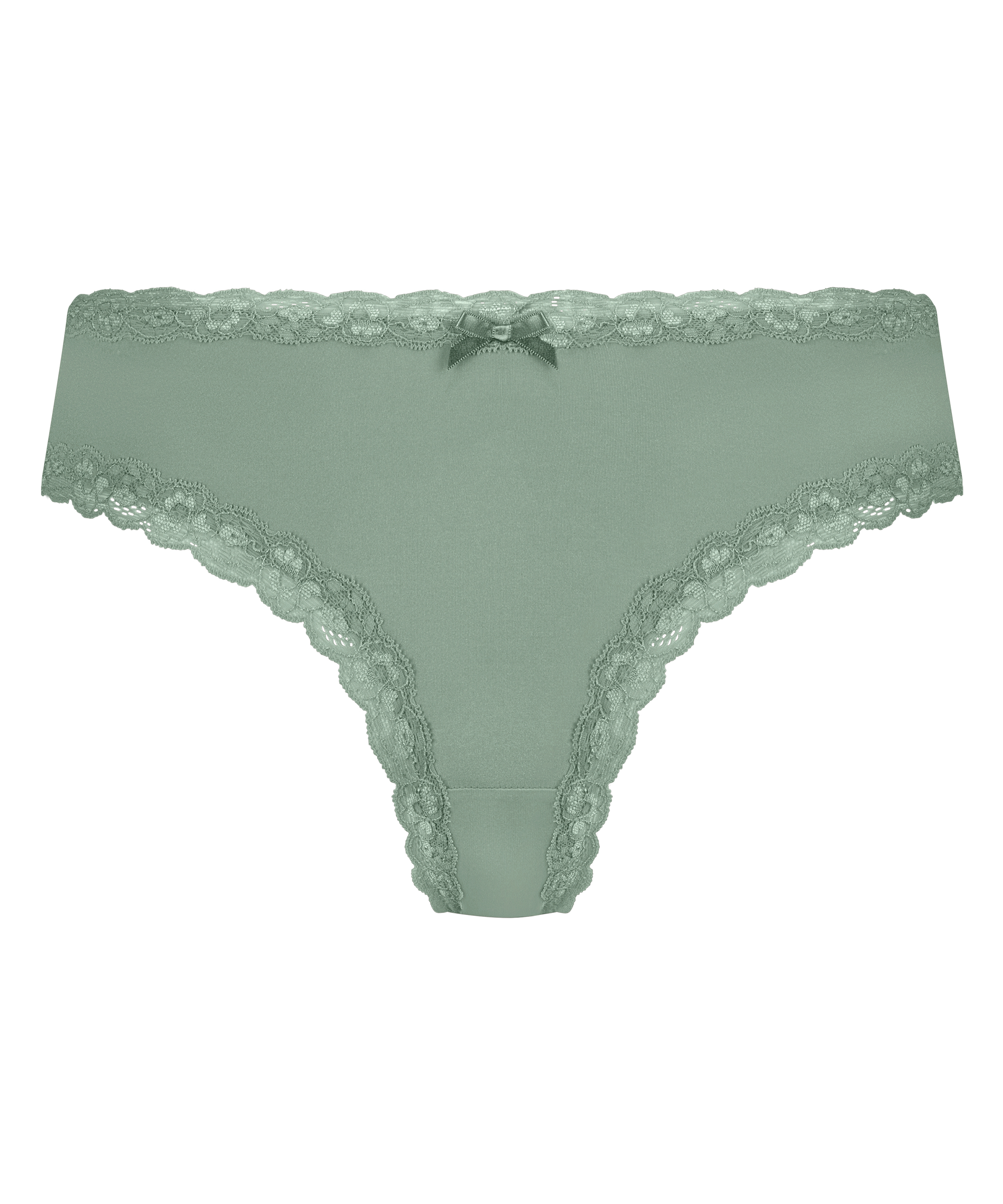 Slip br&eacute;silien V-shape mesh, Vert, main