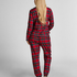 Pantalon de Pyjama Flanel, Rouge