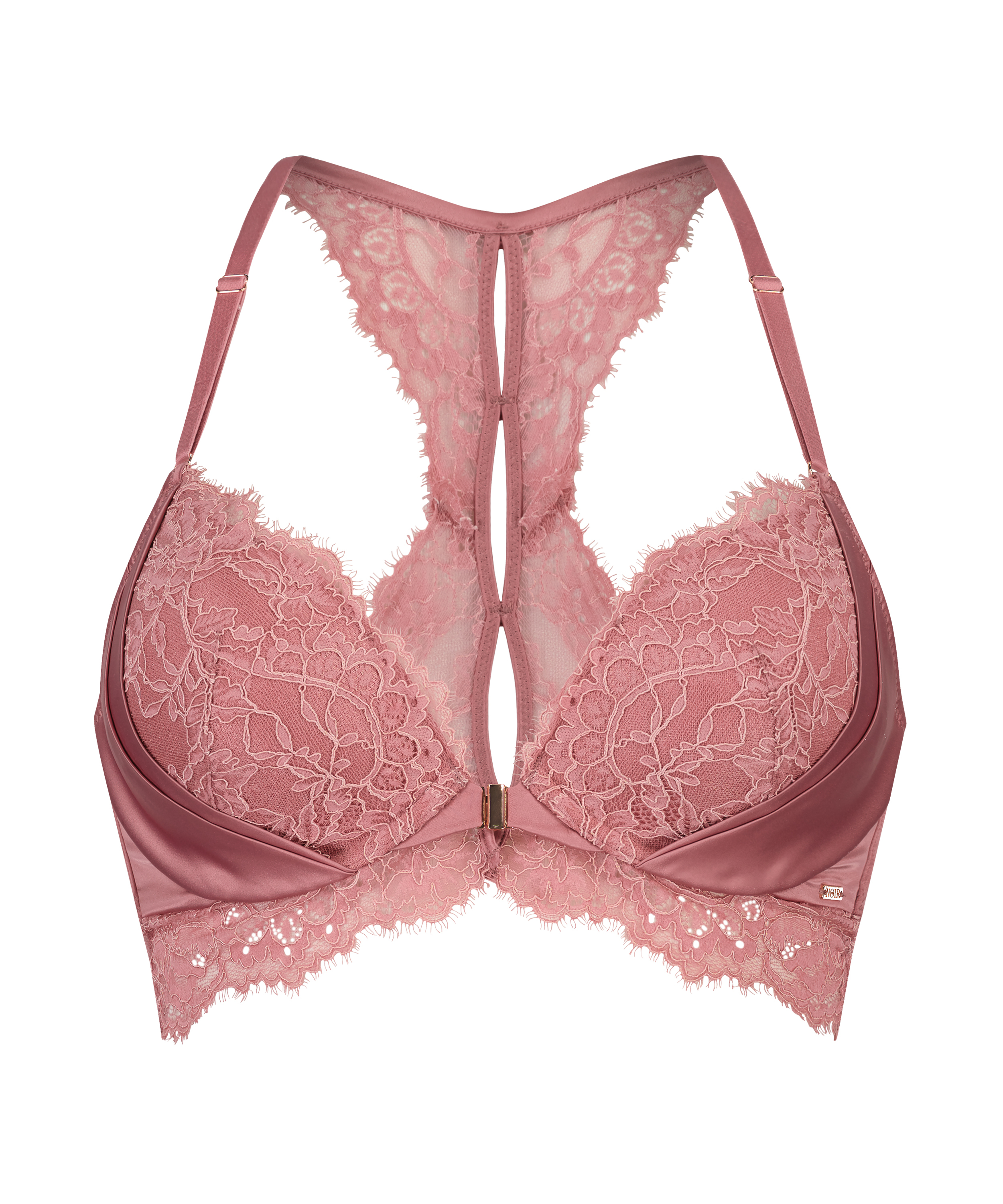 Soutien-gorge push-up &agrave; armatures pr&eacute;form&eacute; Cecile, Rose, main