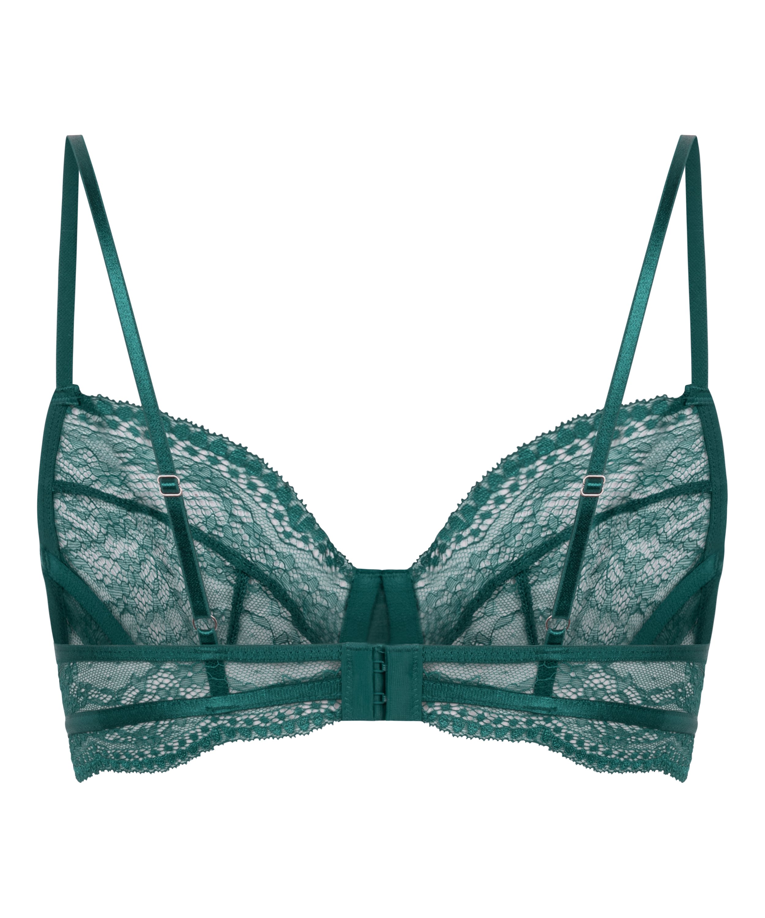 Soutien-gorge non-rembourr&eacute; &agrave; armatures Isabelle, Vert, main