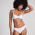 Soutien-gorge &agrave; armatures non-rembourr&eacute; Pointelle, Blanc
