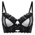 Soutien-gorge &agrave; armatures non-rembourr&eacute; longline Nienke, Noir