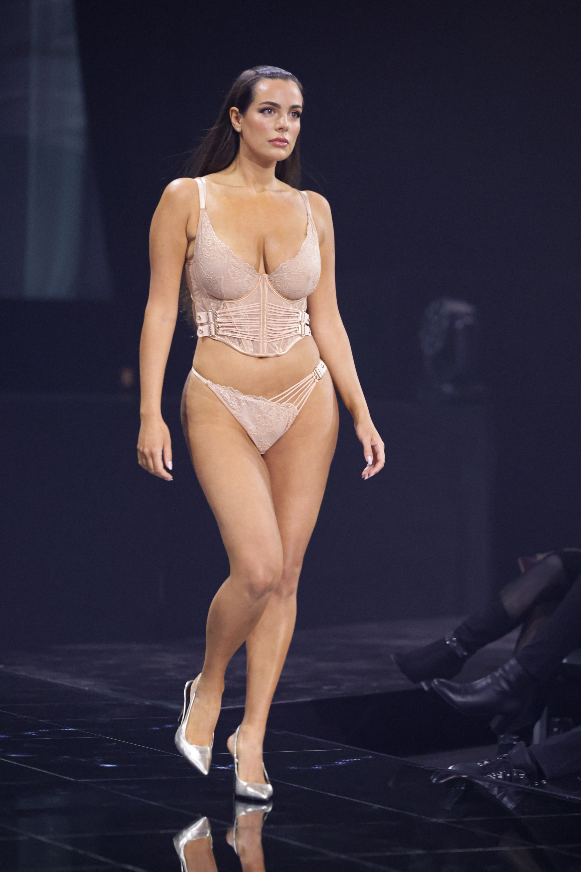 Niet-voorgevormde longline beugel bh Constance, Beige, main