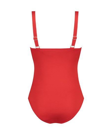 Maillot de bain Shaping Scallop, Rouge