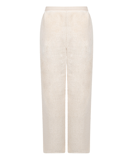 Broek Fluffy Fleece, Beige
