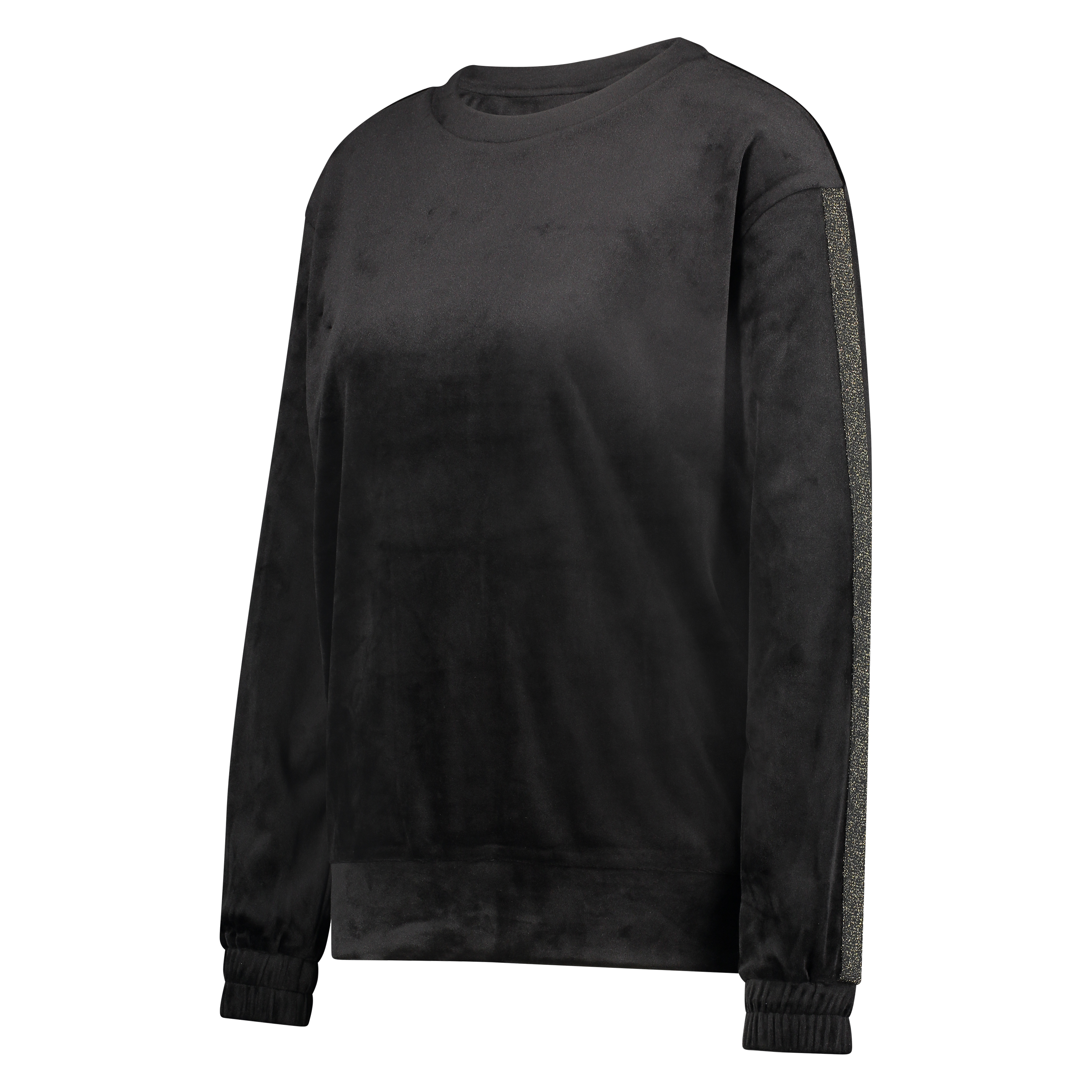 Top Velours Shimmer, Zwart, main