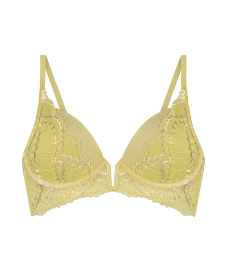 Soutien-gorge &agrave; armatures pr&eacute;form&eacute; longline Sali, Jaune