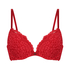 Voorgevormde push-up beugel bh Rose, Rood