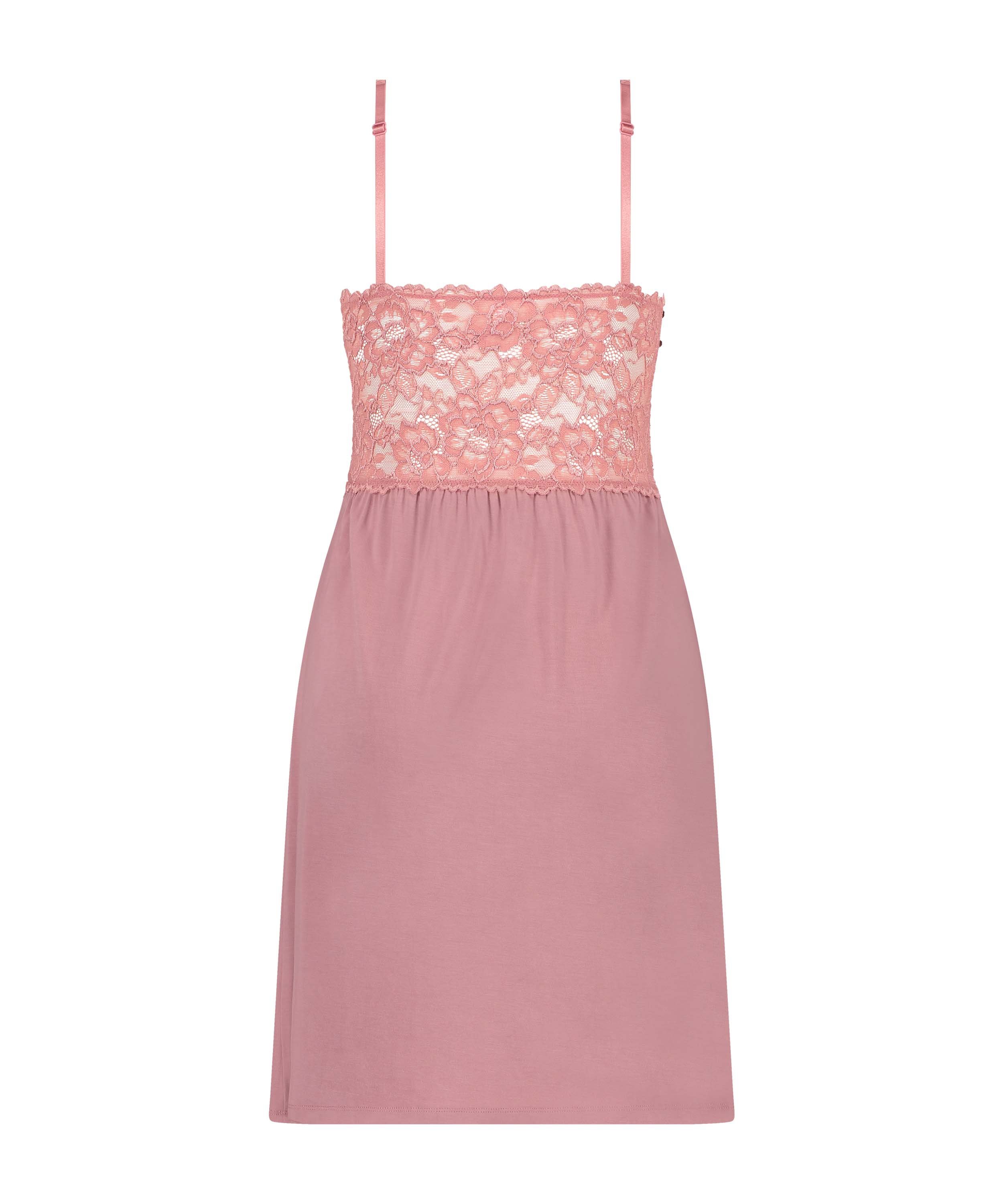 Slipdress Nora Lace, Roze, main
