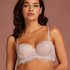 Voorgevormde strapless beugel bh Leni, Paars