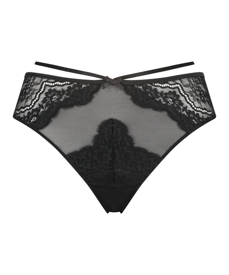 Tanga taille haute Blaise, Noir