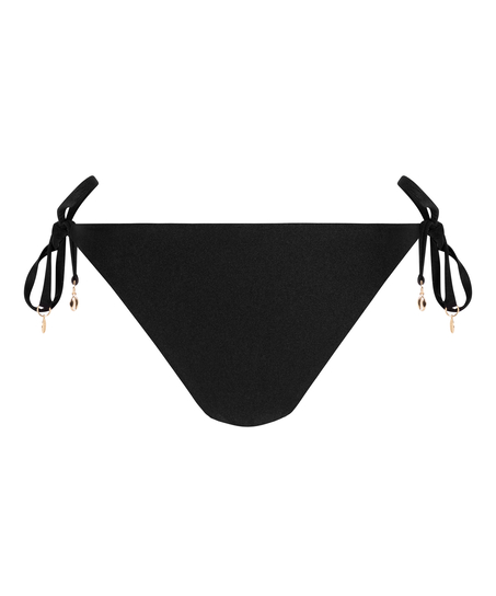 Bas de bikini Boho Cheeky, Noir