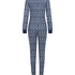 Combinaison de pyjama en Jersey Fairisle, Bleu