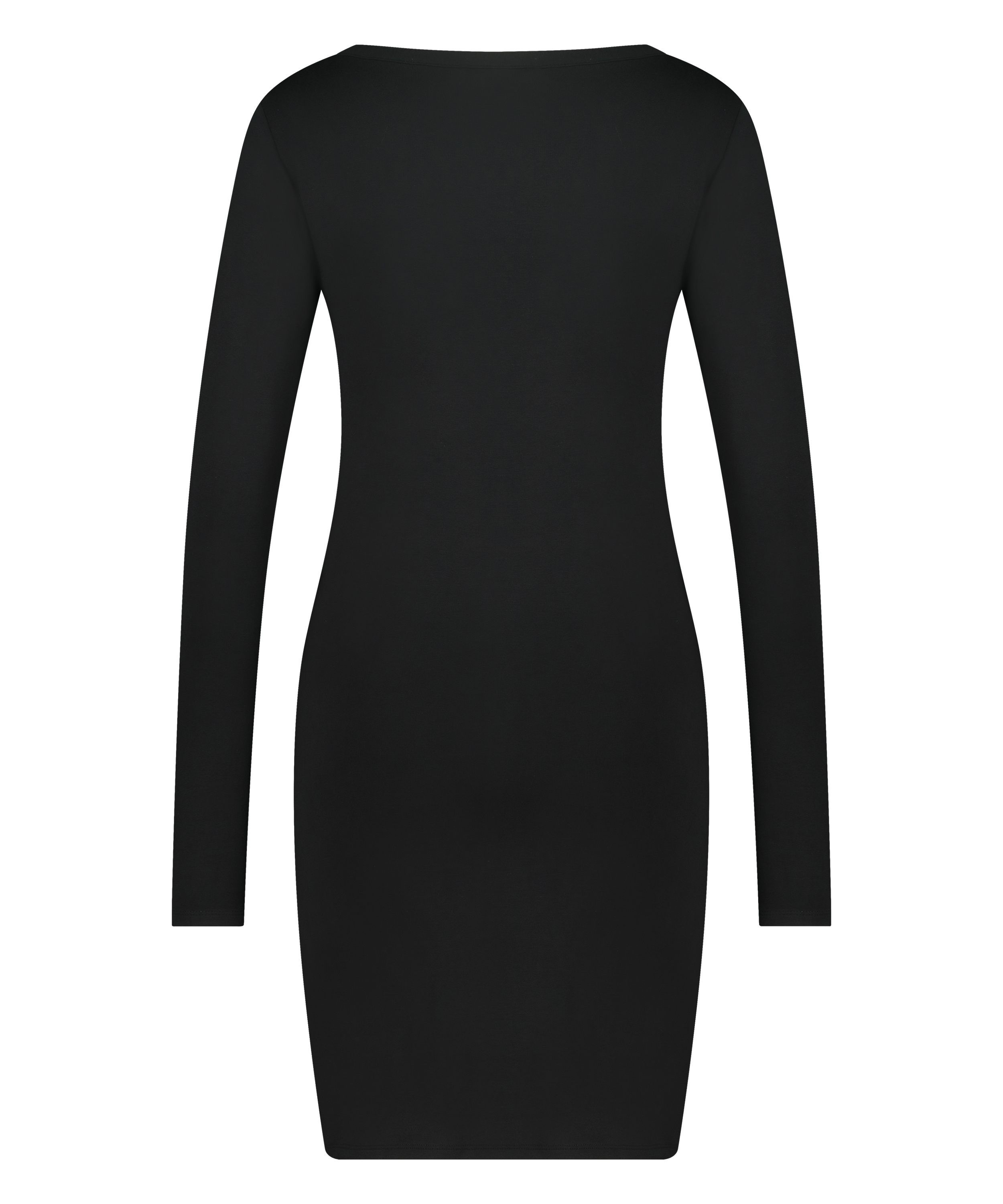 Chemise de nuit Henley, Noir, main