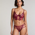 Slip brésilien ouvert Scarlett, Rouge