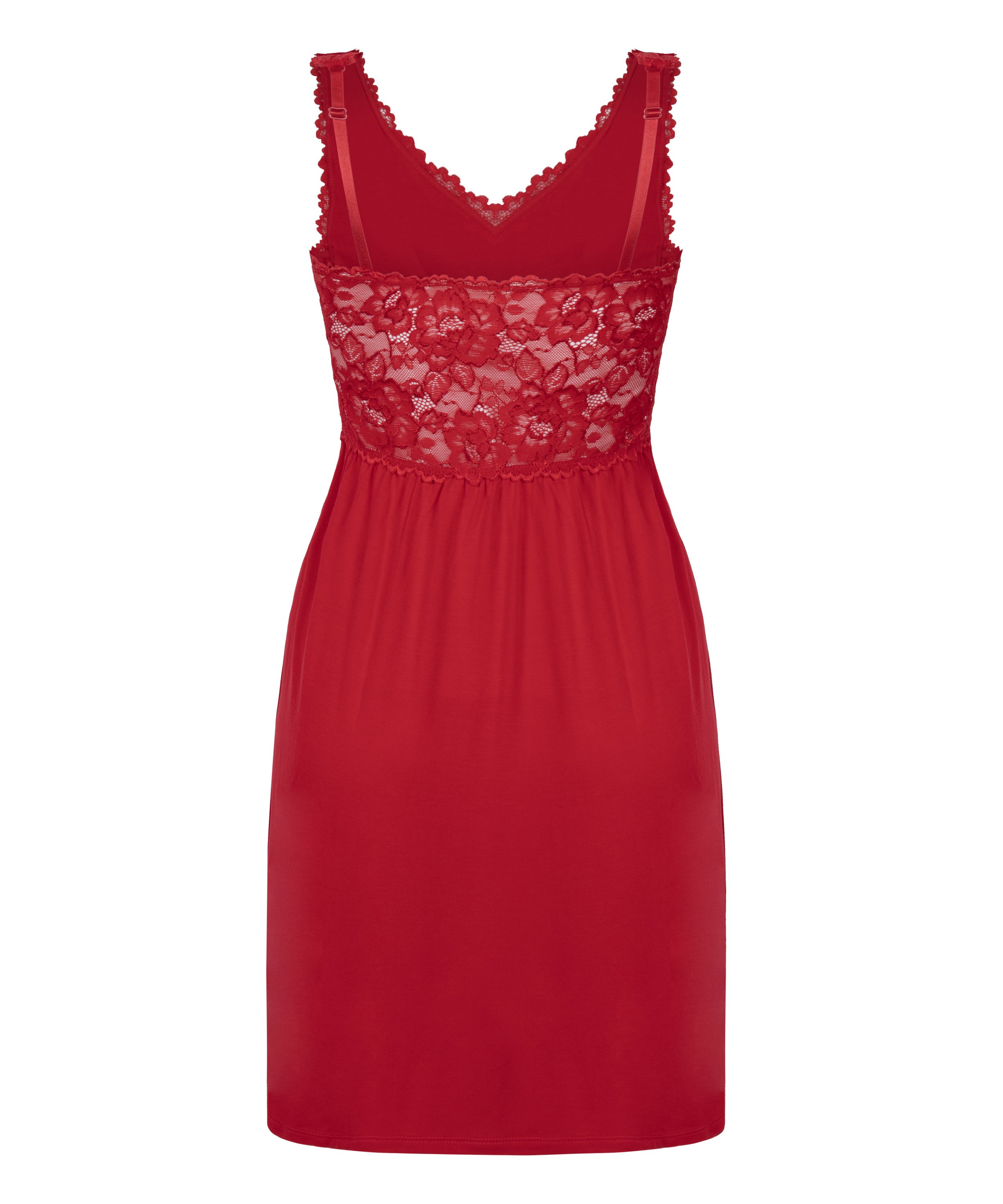 Slipdress Nora Lace, Rood, main