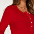 Pyjamatop lange mouwen, Rood