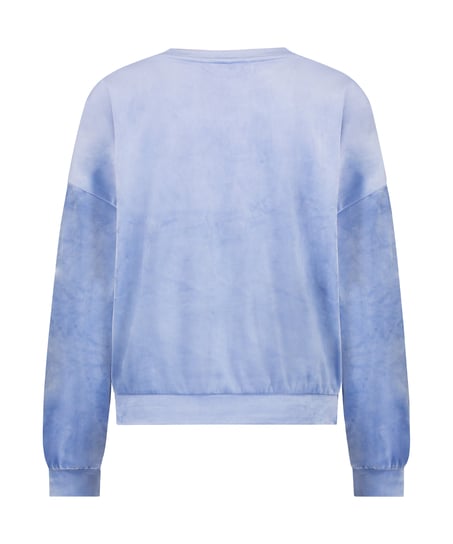 Velours Top, Blauw