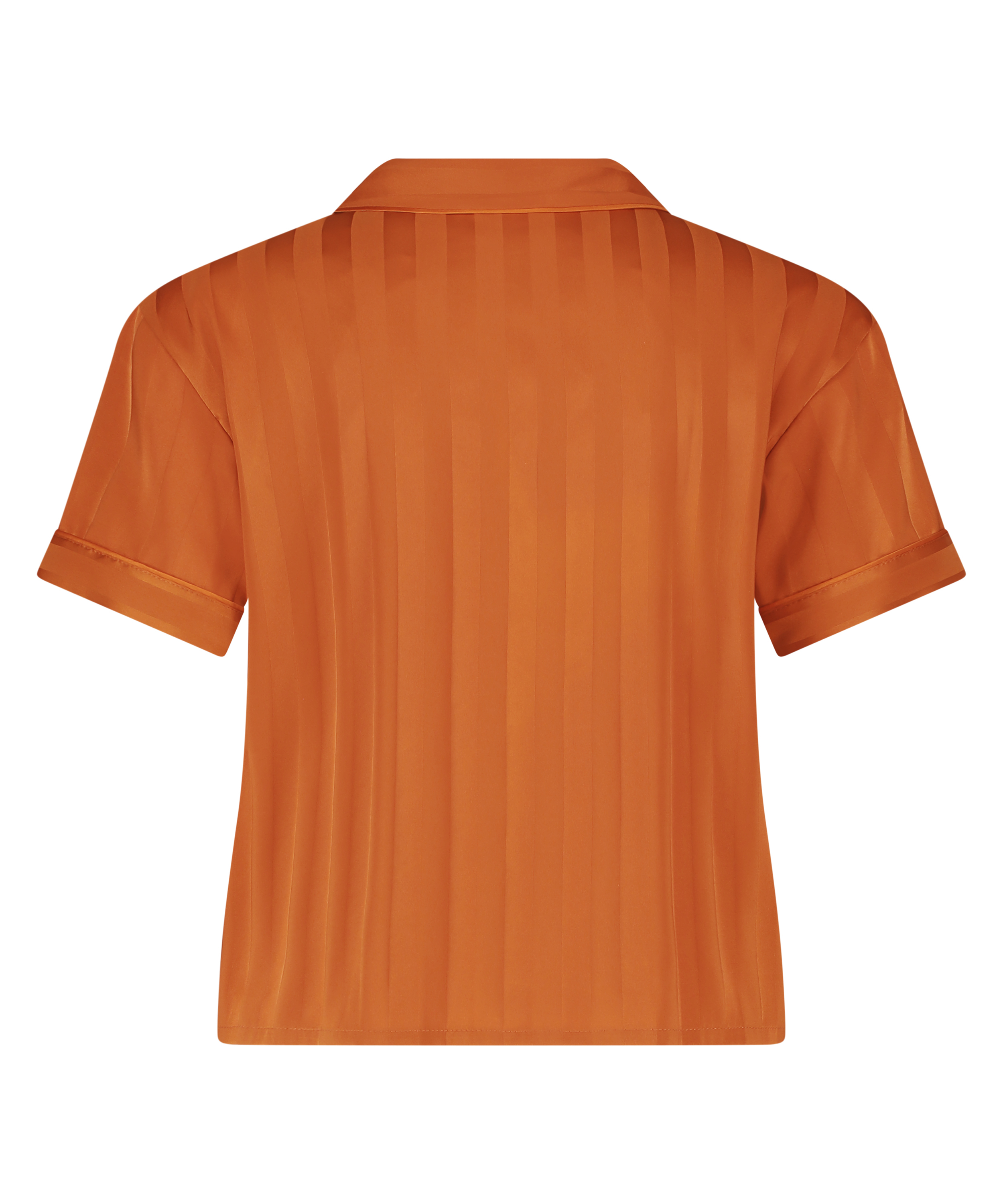 Veste &agrave; manches courtes en satin, Orange, main