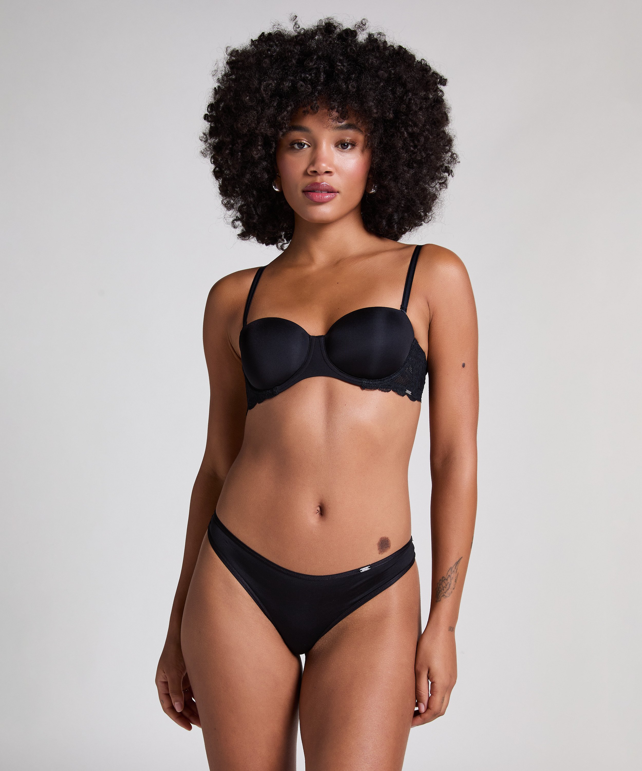 Voorgevormde strapless beugel bh Angie, Zwart, main