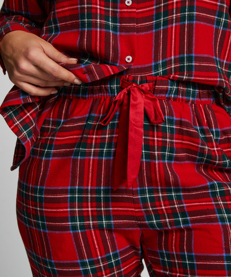 Pantalon de Pyjama Flanel, Rouge