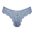 Slip brésilien jambe haute, Bleu
