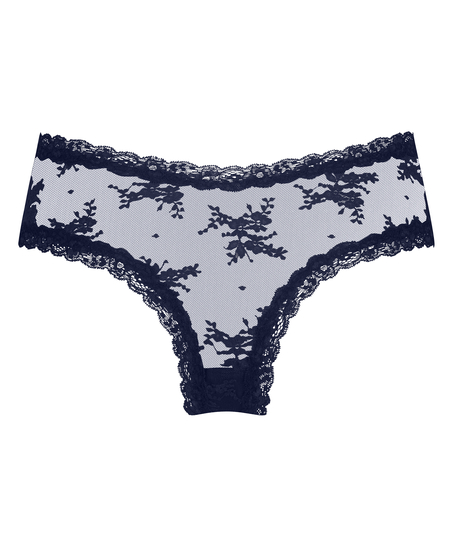 Slip br&eacute;silien V-shape mesh, Bleu