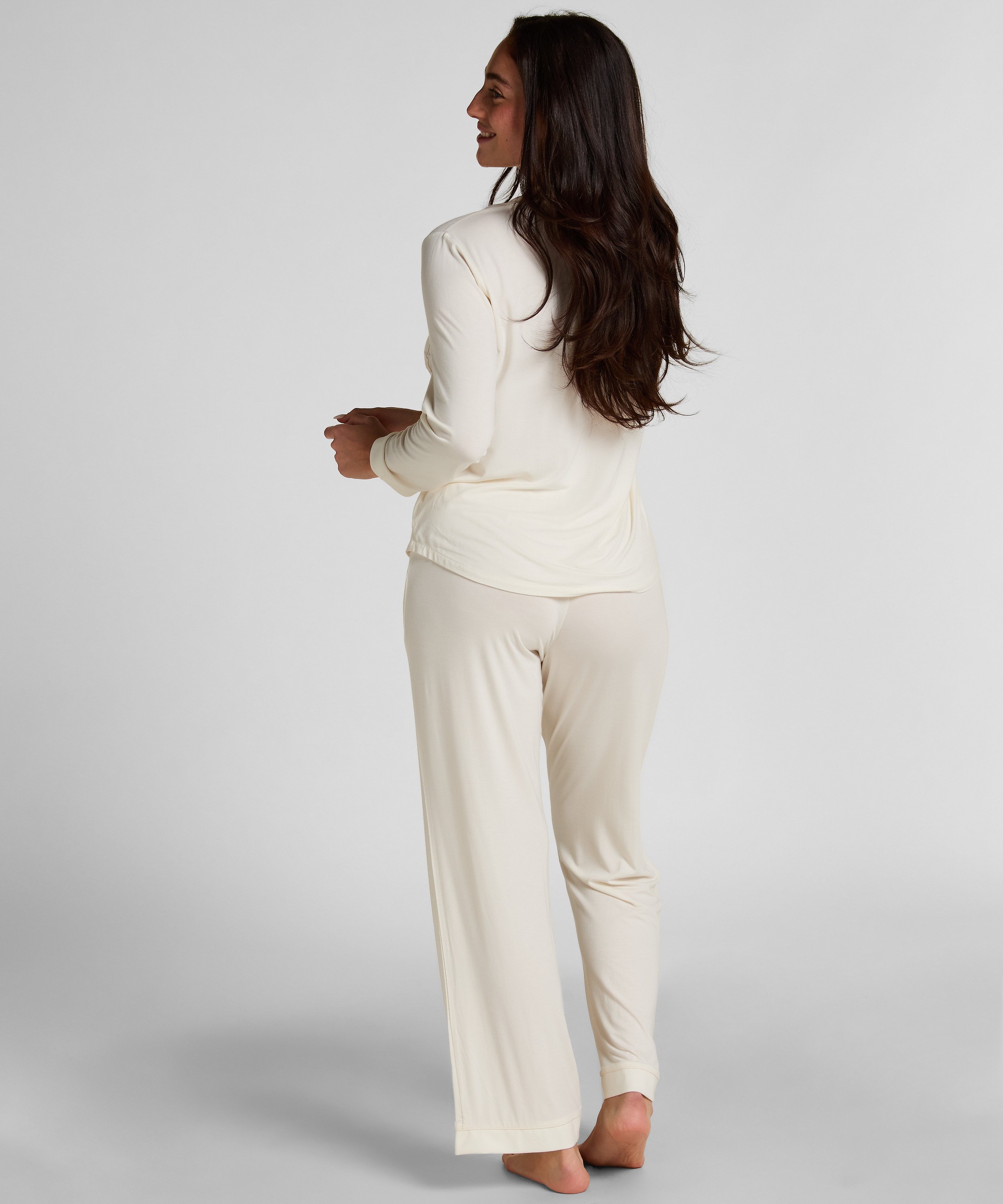 Veste &agrave; manches longues en jersey Essential, Blanc, main