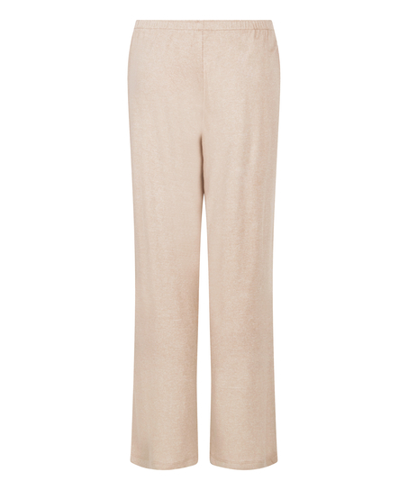 Pantalon Brushed Jersey, Beige