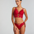 Soutien-gorge à armatures longline push-up préformé Charlotta, Rouge