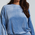 Velours Top, Blauw