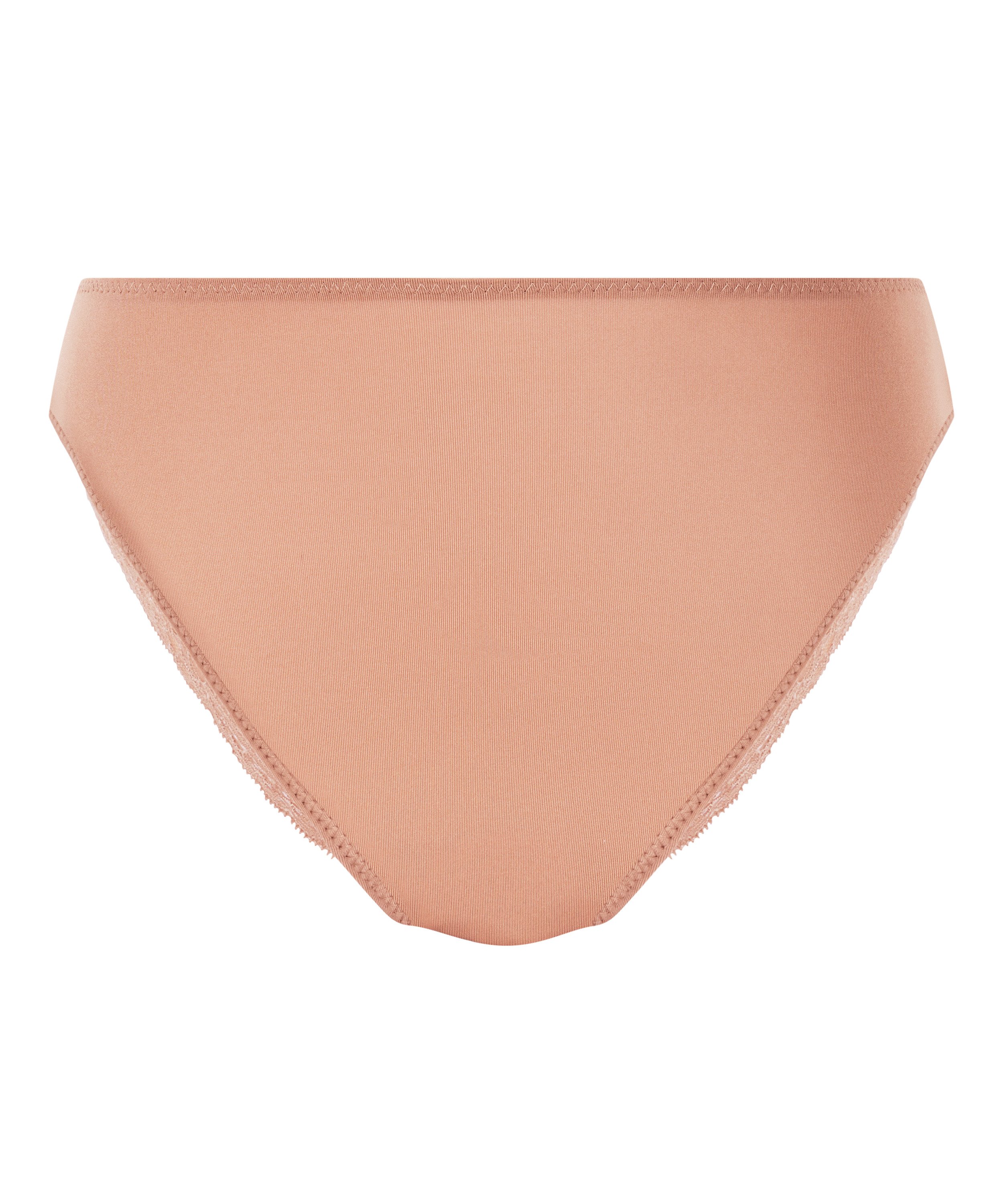 Slip taille haute Sophie, Brun, main