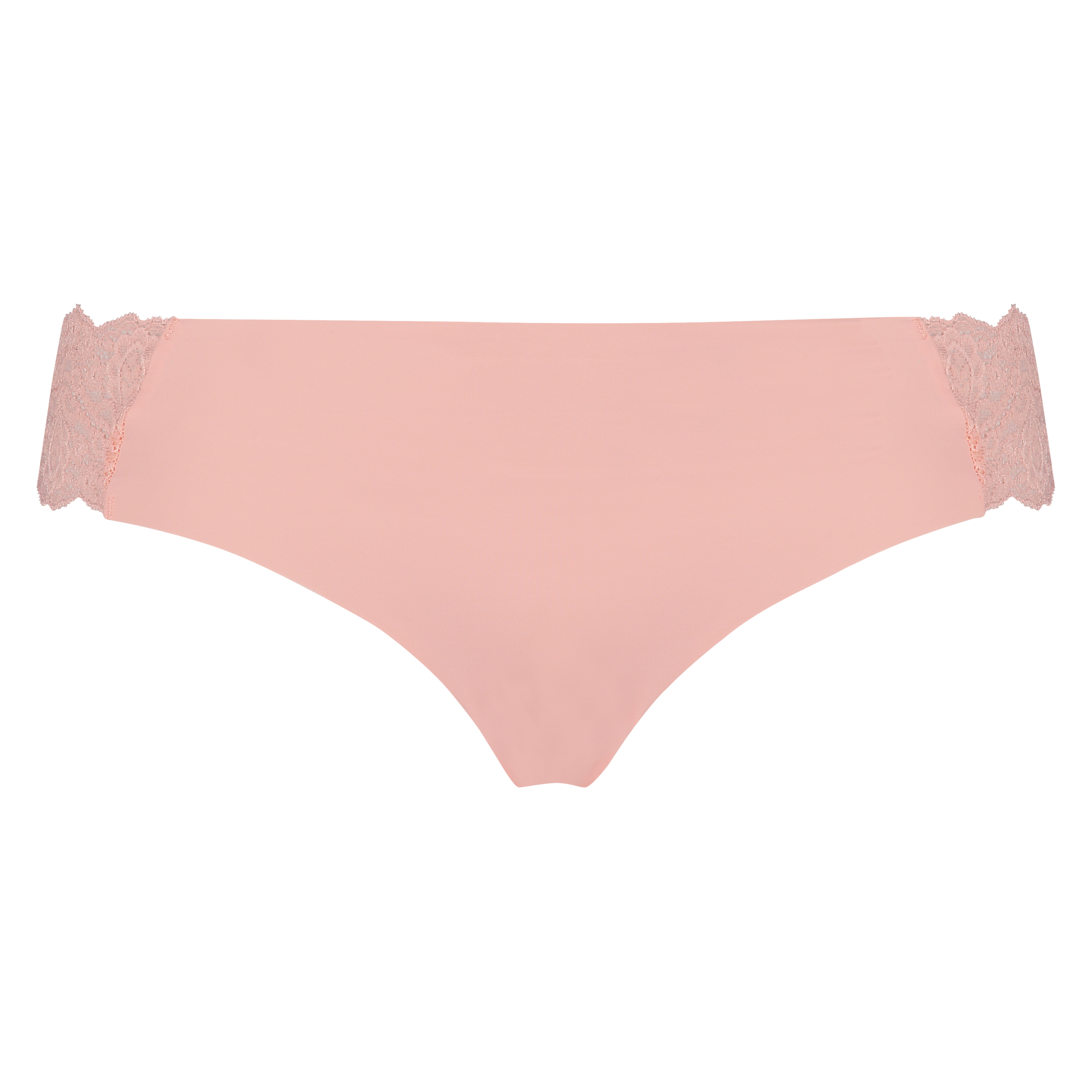 Slip br&eacute;silien Invisible Dentelle, Rose, main