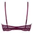 Soutien-gorge non-rembourr&eacute; &agrave; armatures Isabelle, Pourpre
