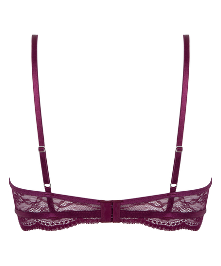 Soutien-gorge non-rembourr&eacute; &agrave; armatures Isabelle, Pourpre