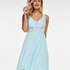 Slipdress Modal lace, Blauw