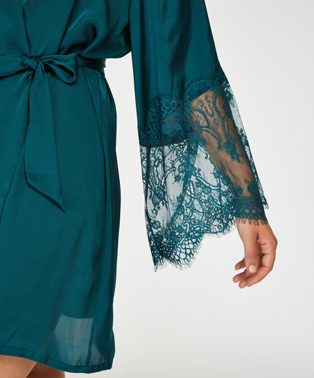 Kimono Satin, Blauw
