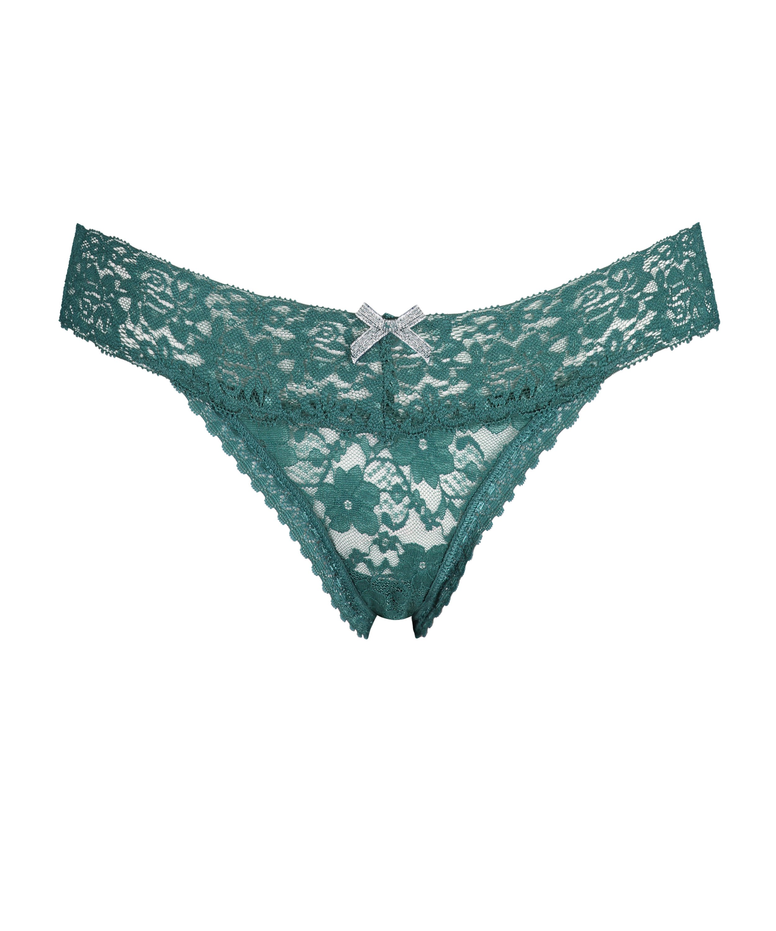 String dentelle florale, Bleu, main