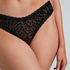 Slip br&eacute;silien V-shape Zena, Noir
