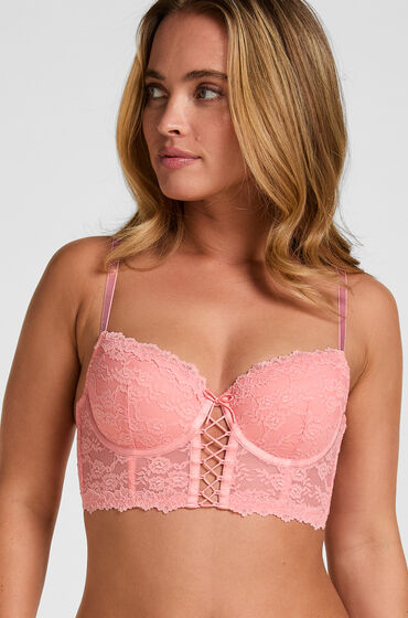 Hunkemöller Voorgevormde Beugel Longline Bh Aveline Roze, foto 4